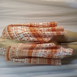 Sweet Candy Orange Cream Aztec Print Open cardigan Size S